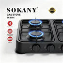 Estufa Sokany 4 Puestos Portatil